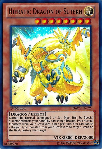 Hieratic Dragon of Sutekh [GAOV-EN025] Ultra Rare | Pegasus Games WI