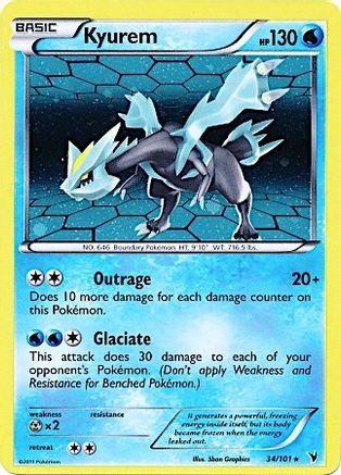 Kyurem (34/101) (Cosmos Holo) [Black & White: Noble Victories] | Pegasus Games WI