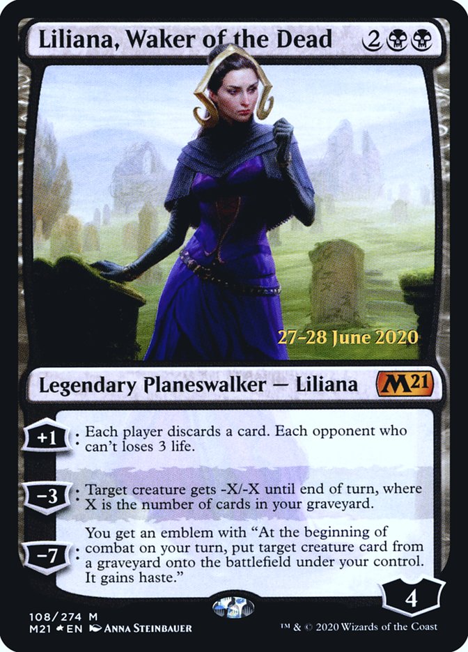 Liliana, Waker of the Dead [Core Set 2021 Prerelease Promos] | Pegasus Games WI