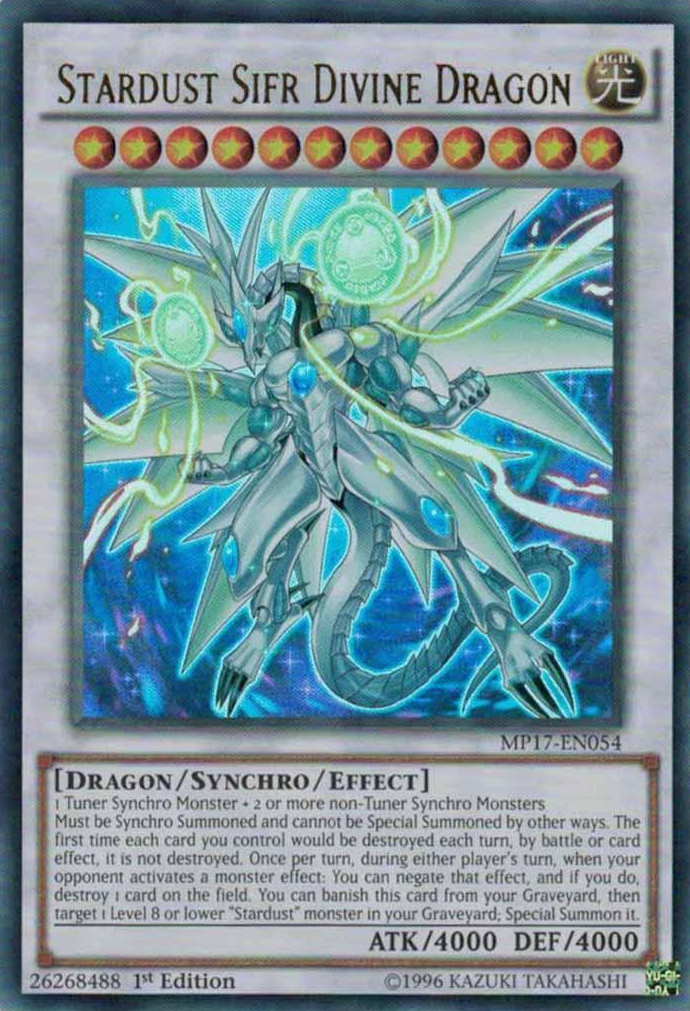 Stardust Sifr Divine Dragon [MP17-EN054] Ultra Rare | Pegasus Games WI