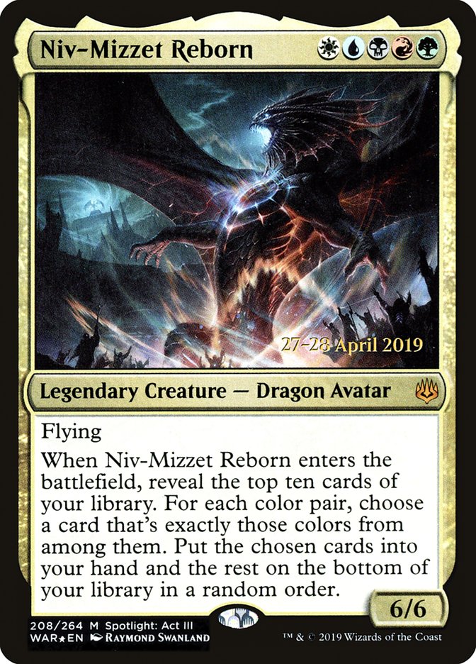 Niv-Mizzet Reborn [War of the Spark Prerelease Promos] | Pegasus Games WI