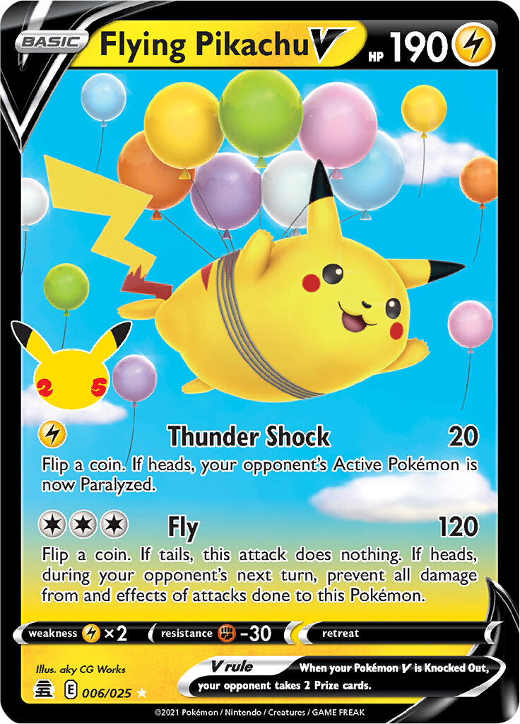 Flying Pikachu V (006/025) [Celebrations: 25th Anniversary] | Pegasus Games WI