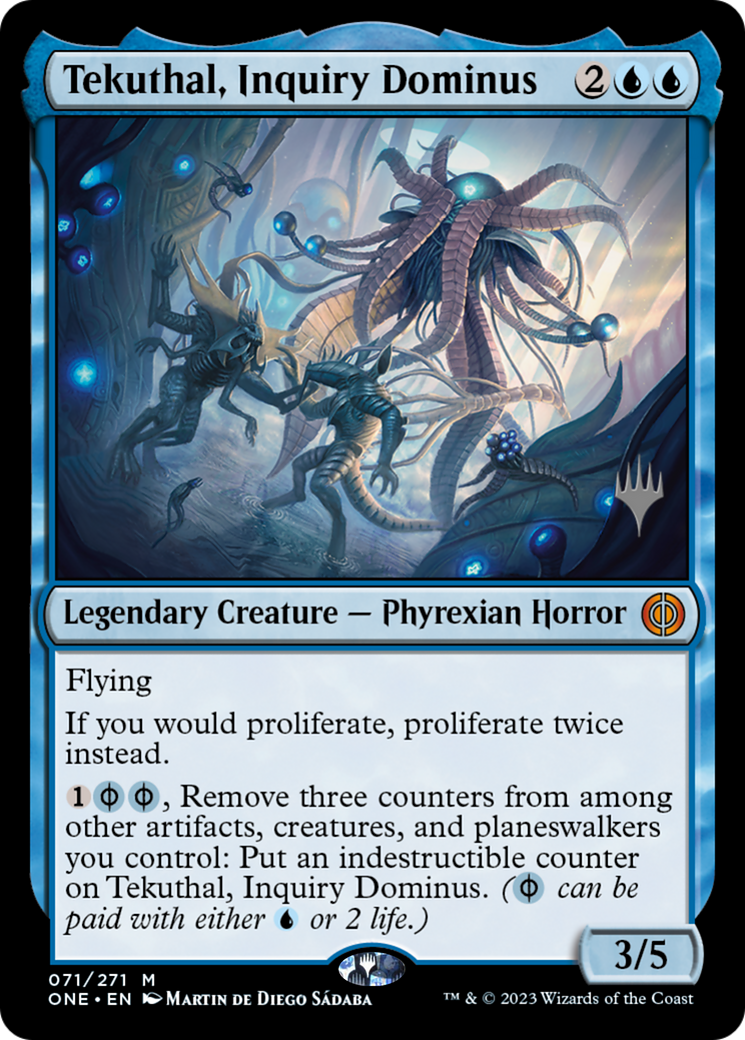 Tekuthal, Inquiry Dominus (Promo Pack) [Phyrexia: All Will Be One Promos] | Pegasus Games WI