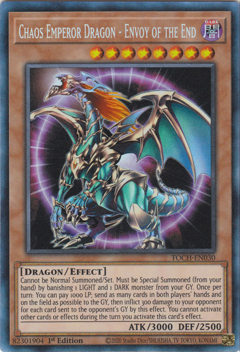 Chaos Emperor Dragon - Envoy of the End (CR) [TOCH-EN030] Collector's Rare | Pegasus Games WI