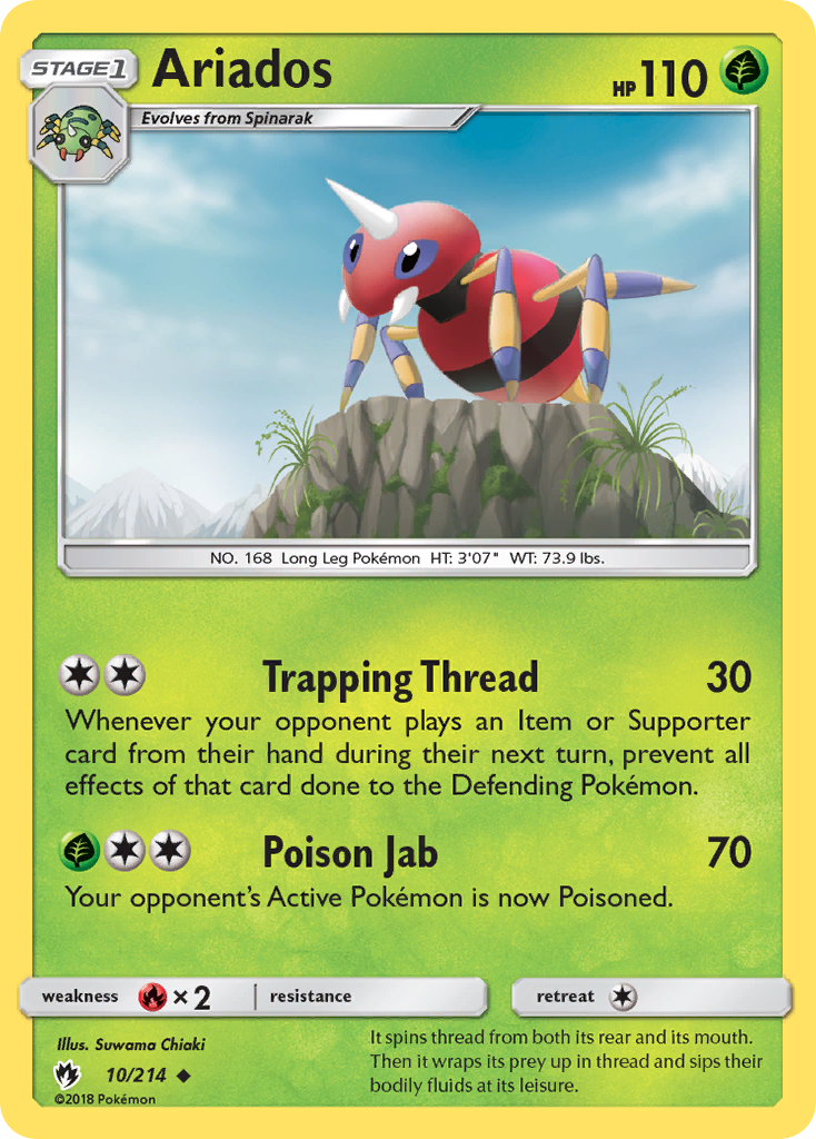 Ariados (10/214) [Sun & Moon: Lost Thunder] | Pegasus Games WI
