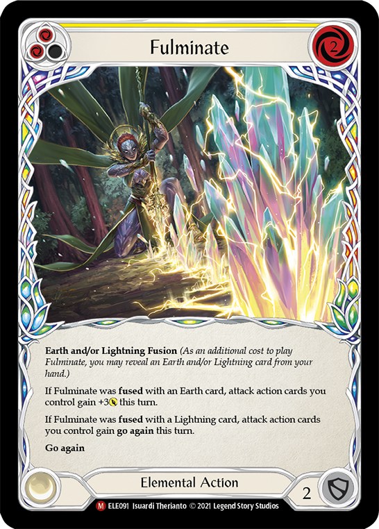 Fulminate [ELE091] (Tales of Aria)  1st Edition Rainbow Foil | Pegasus Games WI