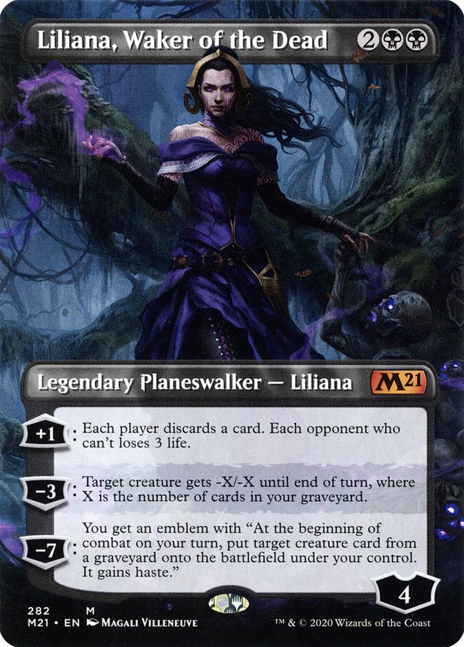 Liliana, Waker of the Dead (Borderless) [Core Set 2021] | Pegasus Games WI