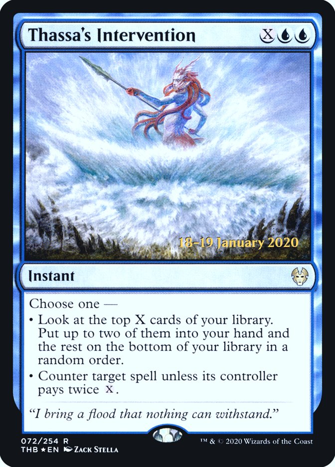 Thassa's Intervention [Theros Beyond Death Prerelease Promos] | Pegasus Games WI