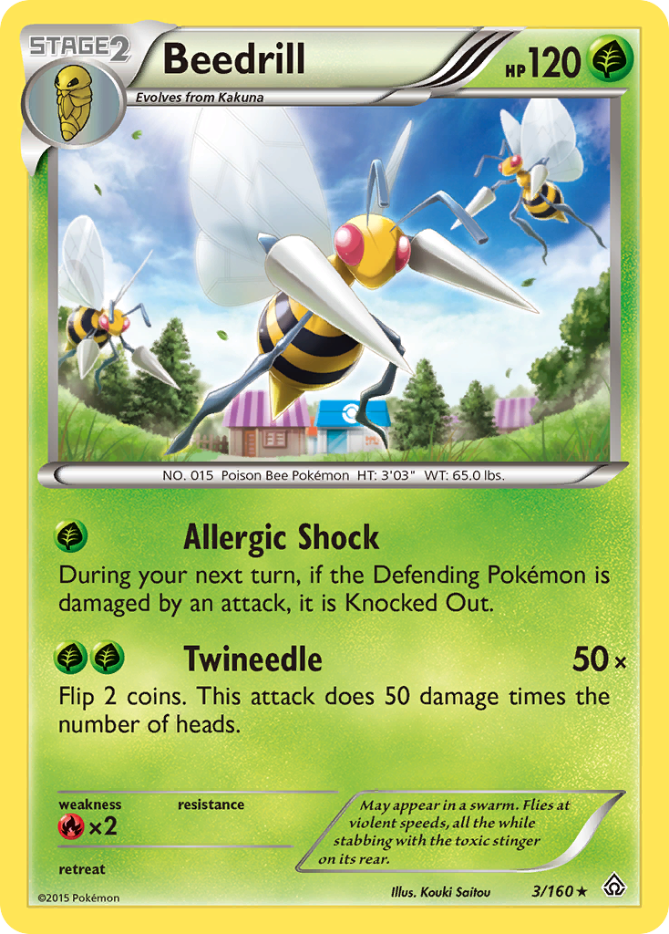 Beedrill (3/160) [XY: Primal Clash] | Pegasus Games WI