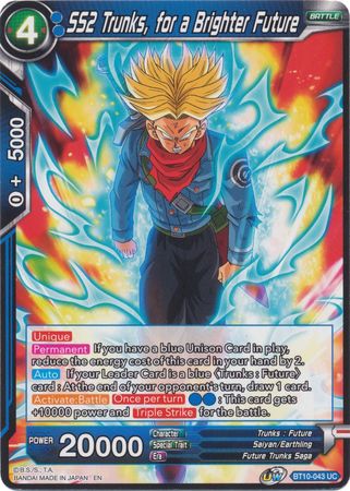 SS2 Trunks, for a Brighter Future (BT10-043) [Rise of the Unison Warrior 2nd Edition] | Pegasus Games WI