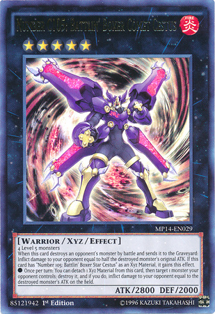 Number C105: Battlin' Boxer Comet Cestus [MP14-EN029] Ultra Rare | Pegasus Games WI