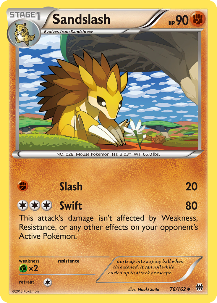 Sandslash (76/162) [XY: BREAKthrough] | Pegasus Games WI