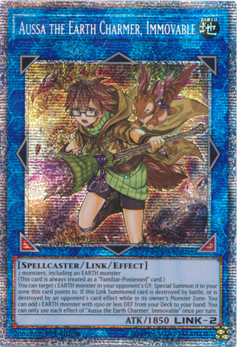 Aussa the Earth Charmer, Immovable (Starlight Rare) [IGAS-EN048] Starlight Rare | Pegasus Games WI