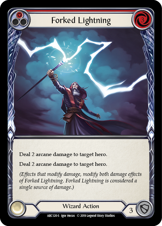 Forked Lightning [ARC120-S] 1st Edition Normal | Pegasus Games WI