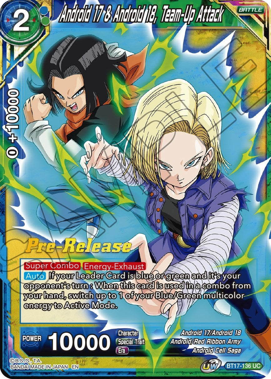 Android 17 & Android 18, Team-Up Attack (BT17-136) [Ultimate Squad Prerelease Promos] | Pegasus Games WI