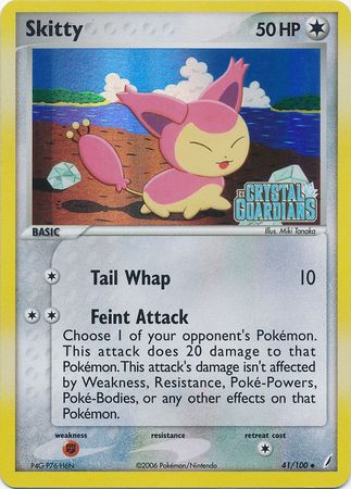 Skitty (41/100) (Stamped) [EX: Crystal Guardians] | Pegasus Games WI