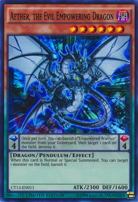 Aether, the Evil Empowering Dragon [CT13-EN011] Super Rare | Pegasus Games WI