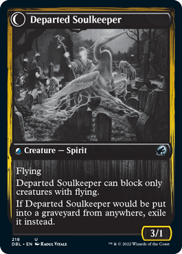 Devoted Grafkeeper // Departed Soulkeeper [Innistrad: Double Feature] | Pegasus Games WI