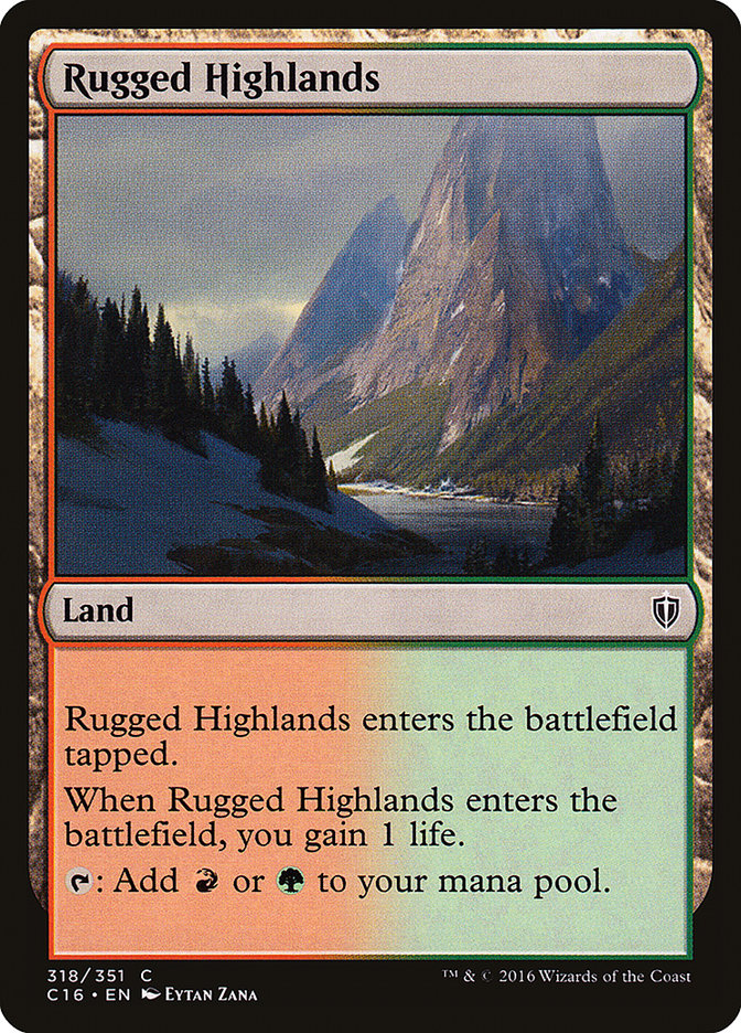 Rugged Highlands [Commander 2016] | Pegasus Games WI