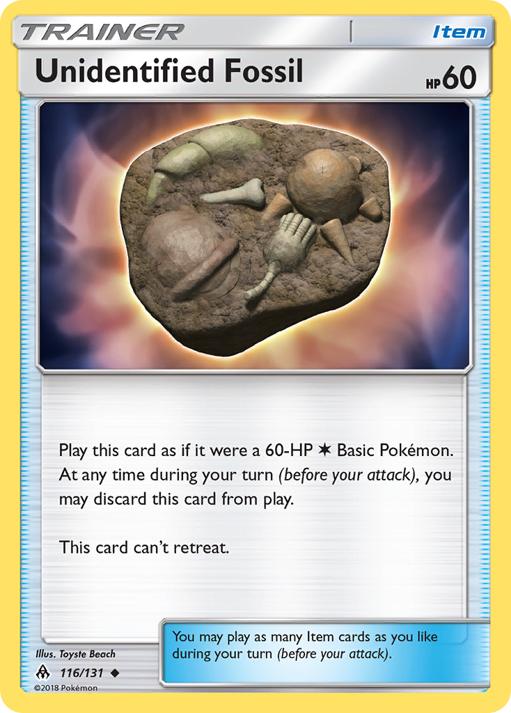 Unidentified Fossil (116/131) [Sun & Moon: Forbidden Light] | Pegasus Games WI