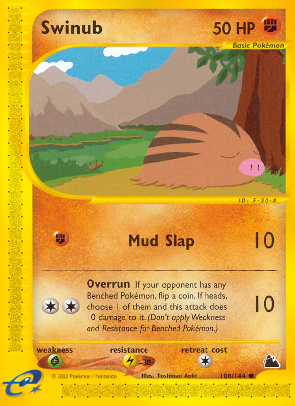 Swinub (108/144) [Skyridge] | Pegasus Games WI