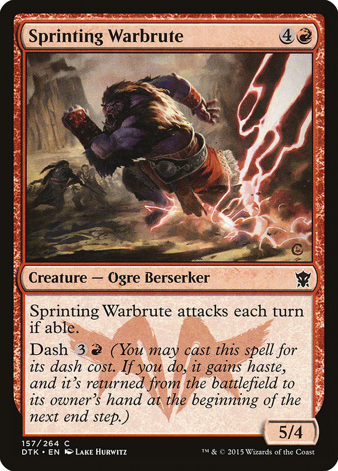 Sprinting Warbrute [Dragons of Tarkir] | Pegasus Games WI