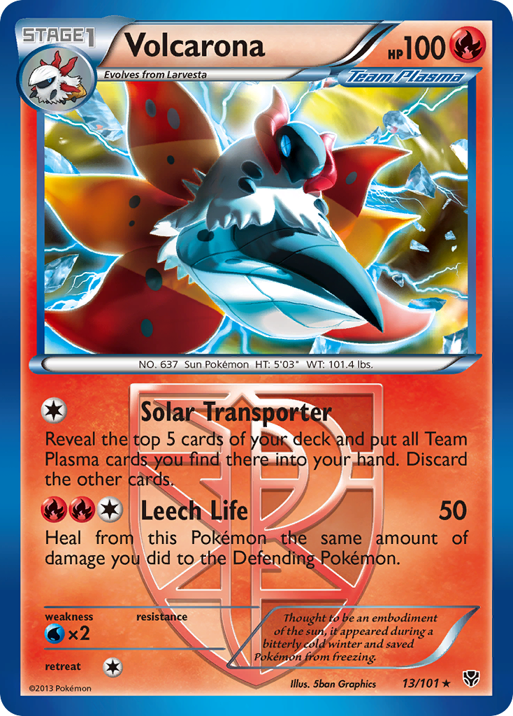 Volcarona (13/101) [Black & White: Plasma Blast] | Pegasus Games WI
