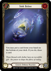 Sink Below (Yellow) [U-WTR216] (Welcome to Rathe Unlimited)  Unlimited Rainbow Foil | Pegasus Games WI