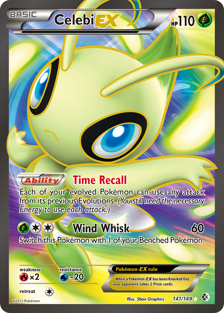 Celebi EX (141/149) [Black & White: Boundaries Crossed] | Pegasus Games WI