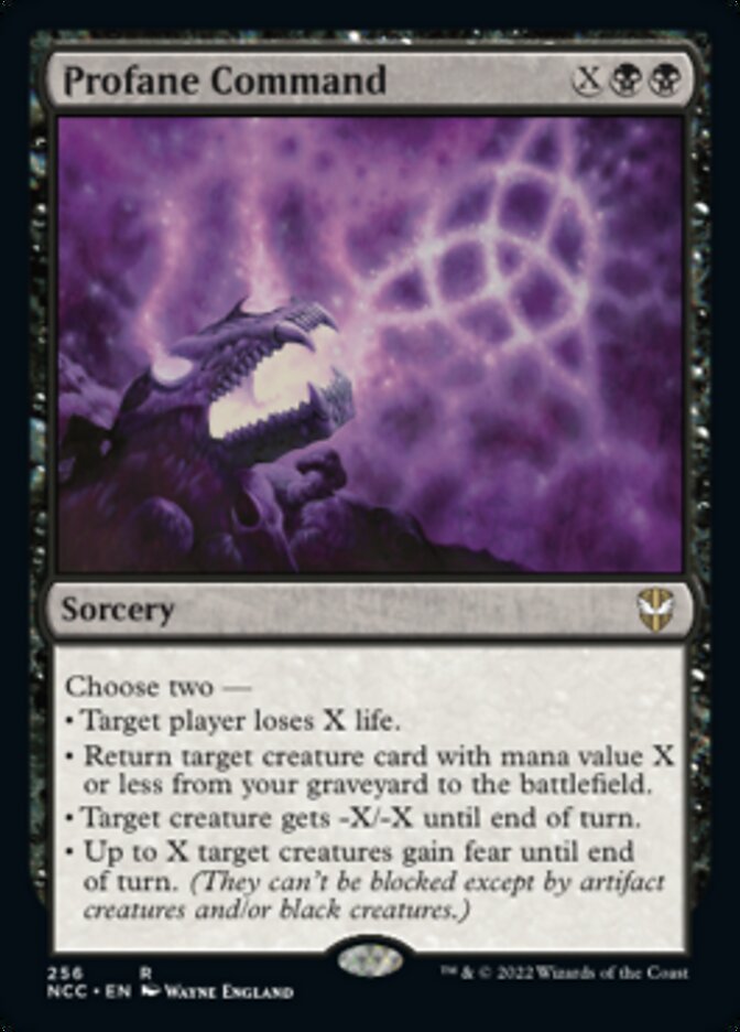 Profane Command [Streets of New Capenna Commander] | Pegasus Games WI