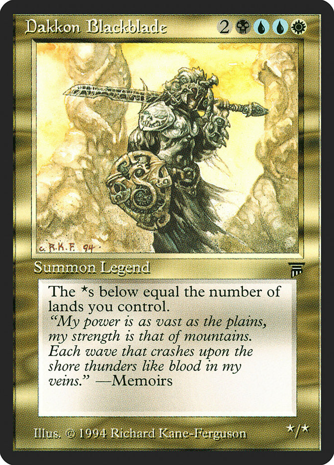 Dakkon Blackblade [Legends] | Pegasus Games WI