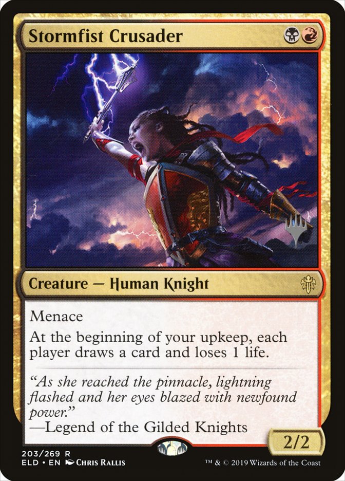 Stormfist Crusader (Promo Pack) [Throne of Eldraine Promos] | Pegasus Games WI