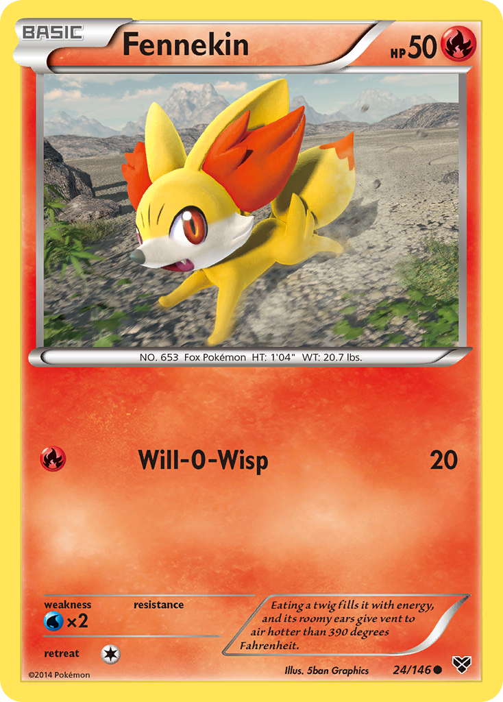 Fennekin (24/146) [XY: Base Set] | Pegasus Games WI