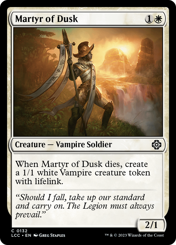 Martyr of Dusk [The Lost Caverns of Ixalan Commander] | Pegasus Games WI