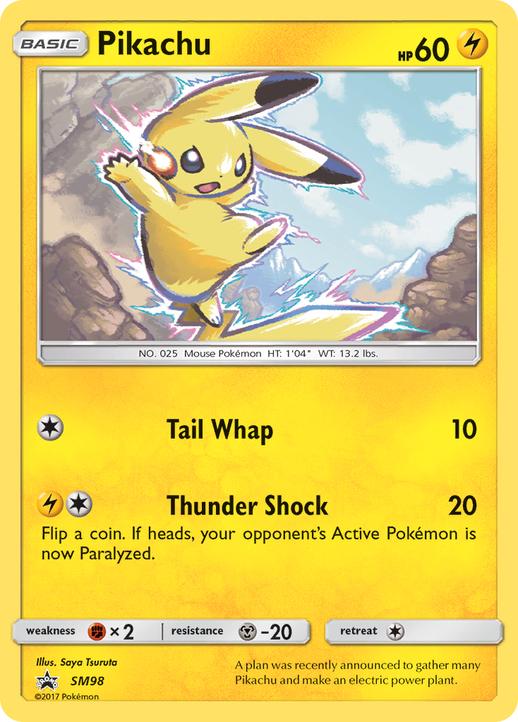 Pikachu (SM98) [Sun & Moon: Black Star Promos] | Pegasus Games WI