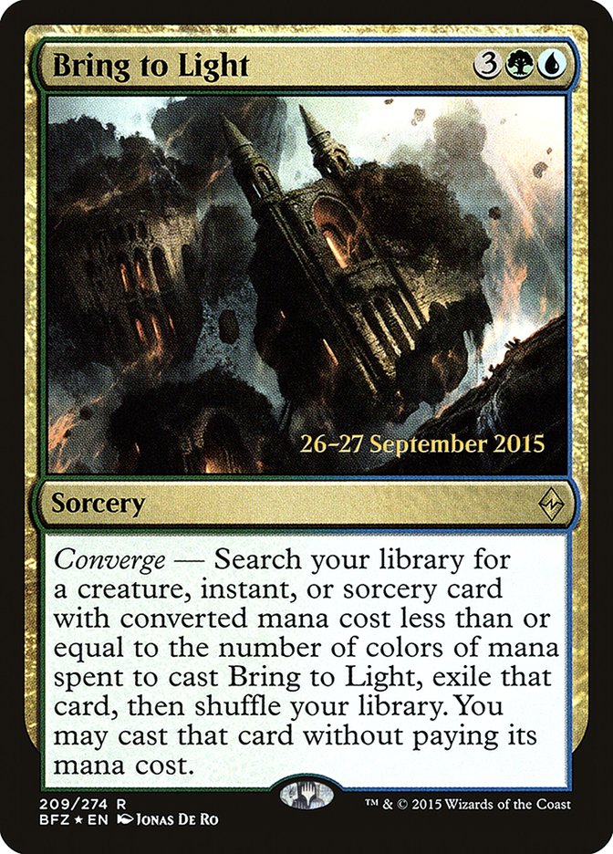 Bring to Light [Battle for Zendikar Prerelease Promos] | Pegasus Games WI