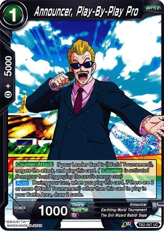 Announcer, Play-By-Play Pro [TB2-067] | Pegasus Games WI