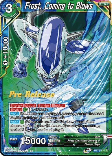 Frost, Coming to Blows (BT16-137) [Realm of the Gods Prerelease Promos] | Pegasus Games WI