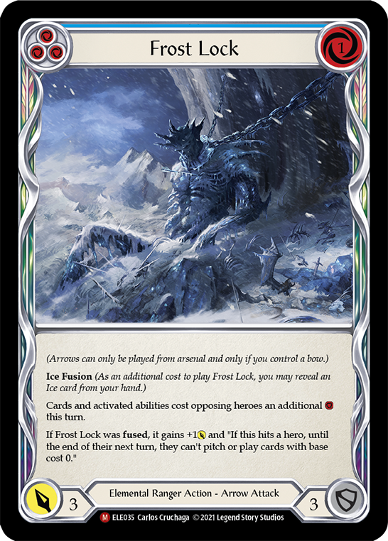 Frost Lock [ELE035] (Tales of Aria)  1st Edition Rainbow Foil | Pegasus Games WI