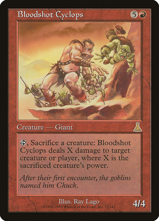 Bloodshot Cyclops [Urza's Destiny] | Pegasus Games WI