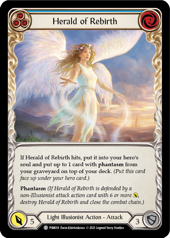 Herald of Rebirth (Blue) [PSM018] (Monarch Prism Blitz Deck) | Pegasus Games WI