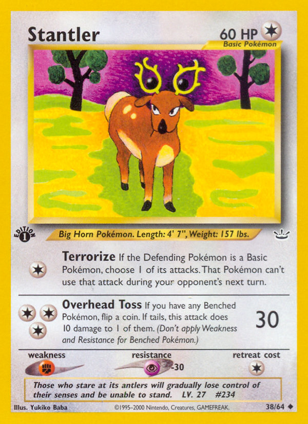 Stantler (38/64) [Neo Revelation 1st Edition] | Pegasus Games WI