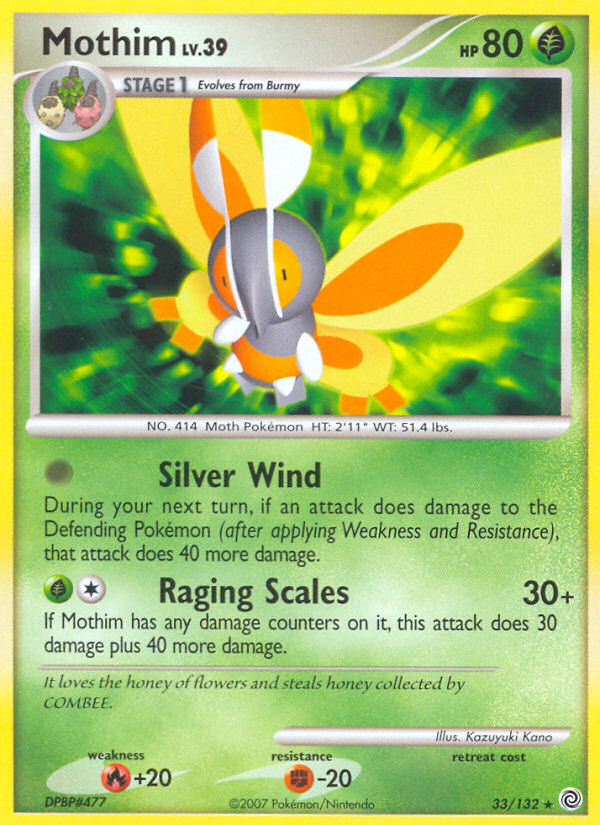 Mothim (33/132) [Diamond & Pearl: Secret Wonders] | Pegasus Games WI