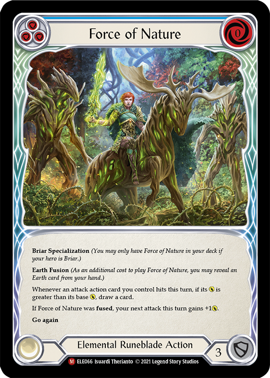 Force of Nature [ELE066] (Tales of Aria)  1st Edition Rainbow Foil | Pegasus Games WI