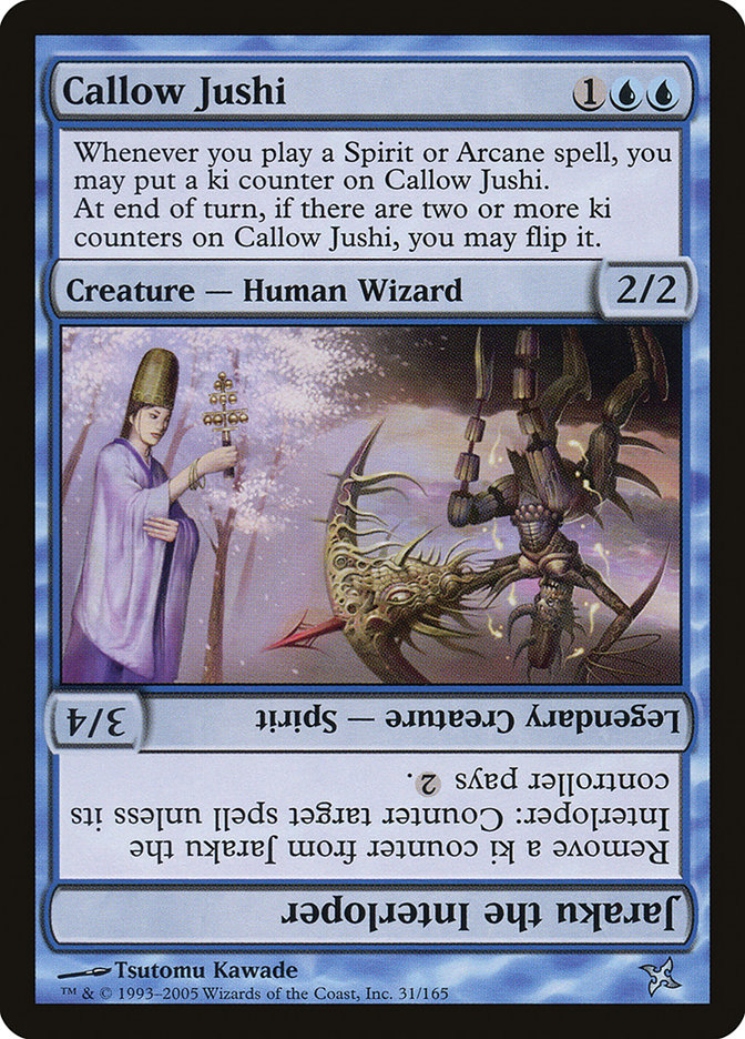 Callow Jushi // Jaraku the Interloper [Betrayers of Kamigawa] | Pegasus Games WI