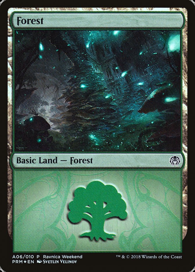 Forest (A06) [Ravnica Allegiance Ravnica Weekend] | Pegasus Games WI