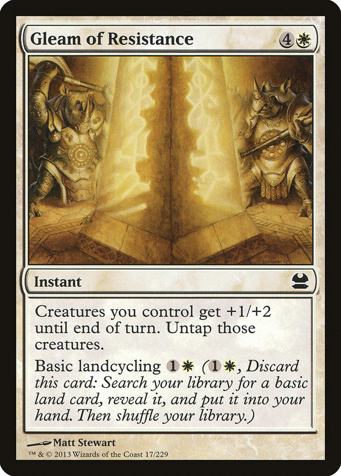 Gleam of Resistance [Modern Masters] | Pegasus Games WI