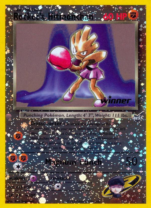 Rocket's Hitmonchan (9) (Winner) [Best of Promos] | Pegasus Games WI