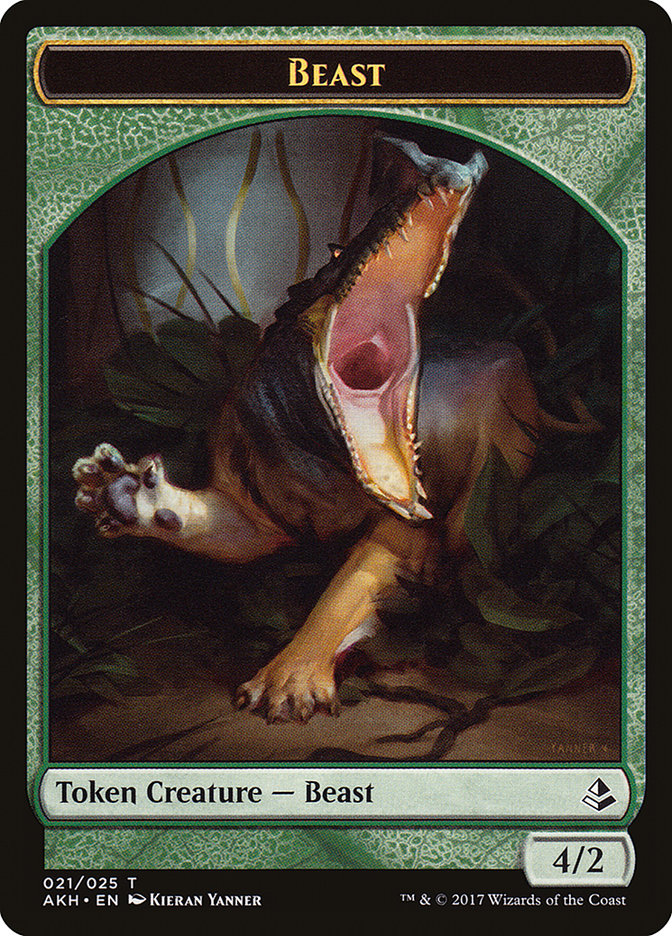 Beast Token [Amonkhet Tokens] | Pegasus Games WI