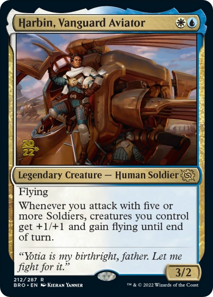 Harbin, Vanguard Aviator [The Brothers' War Prerelease Promos] | Pegasus Games WI